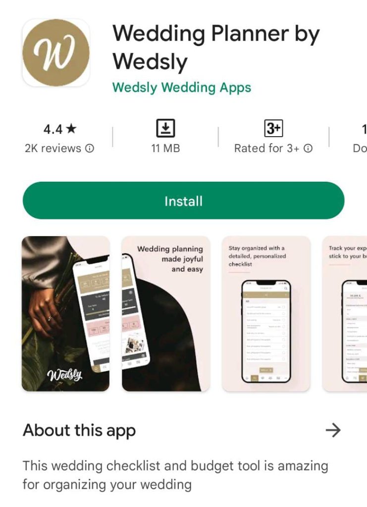 aplikasi untuk rancang perkahwinan