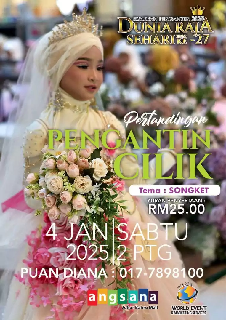 pameran pengantin dunia raja sehari terbesar johor