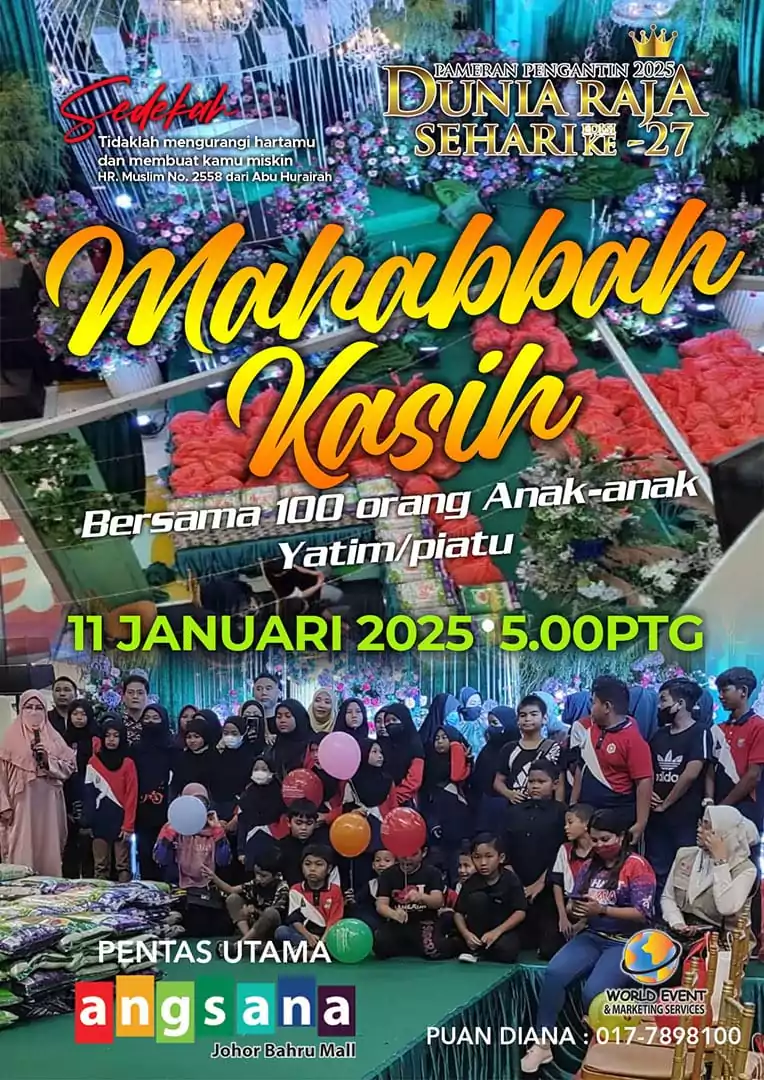 pameran pengantin dunia raja sehari terbesar johor