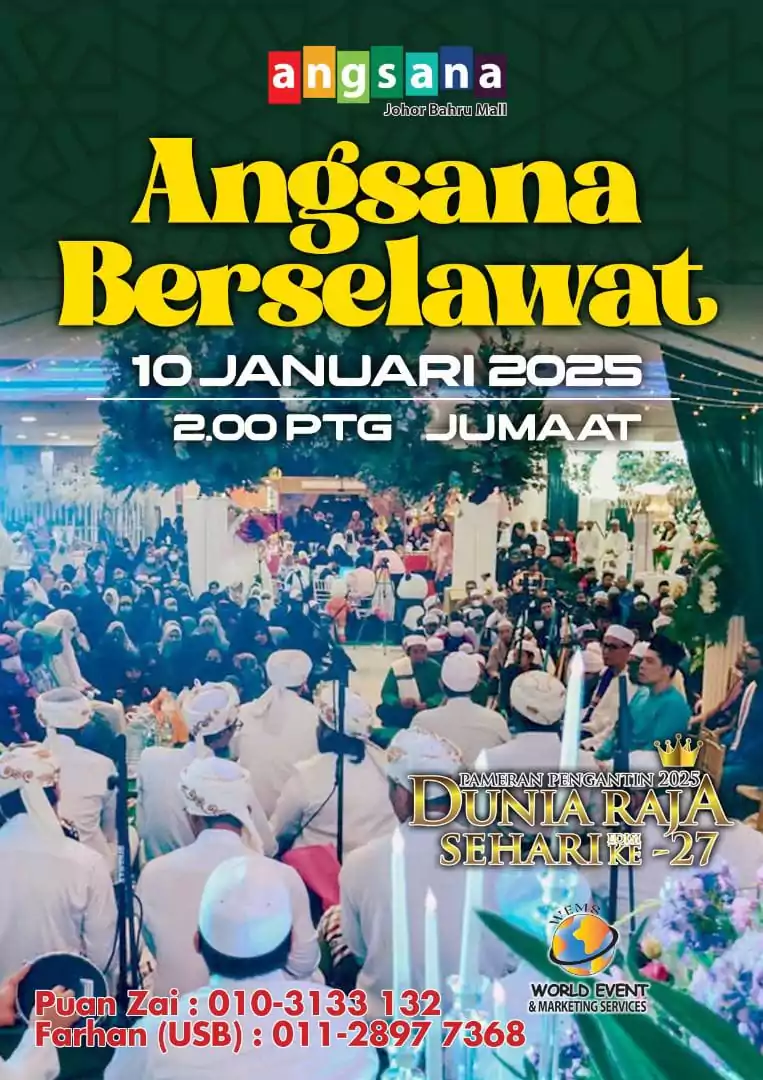 pameran pengantin dunia raja sehari terbesar johor