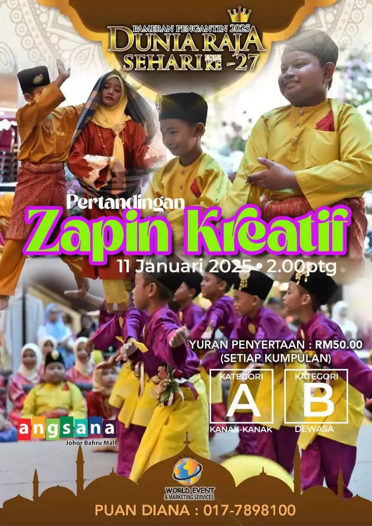 pameran pengantin dunia raja sehari terbesar johor
