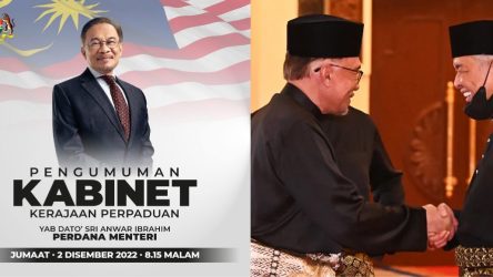 [Terkini] Senarai Penuh Kabinet Anwar Ibrahim, 2 TPM dan 25 Ahli Jemaah Menteri